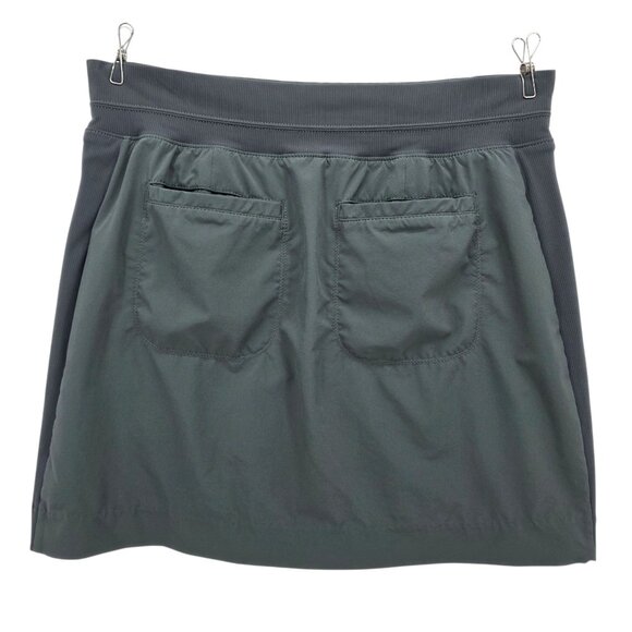Athleta Womens 8 Skort Brooklyn Mid Rise 16" Skort Gray Activewear Pockets Lined - Picture 3 of 8